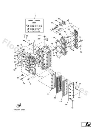 Diagram for CYLINDER. CRANKCASE