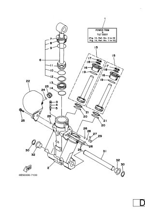 Diagram for POWER TRIM & TILT ASSY 1