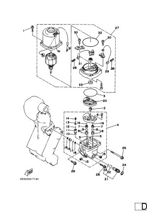 Diagram for POWER TRIM & TILT ASSY 2