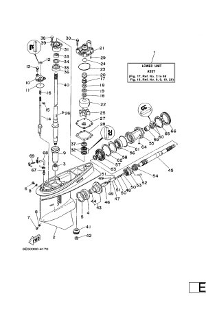 Diagram for LOWER CASING. DRIVE 1