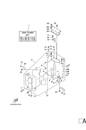 Diagram for CYLINDER. CRANKCASE 1