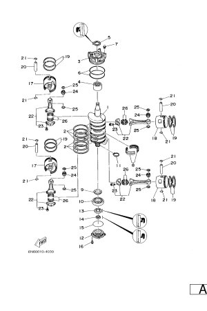 Diagram for CRANKSHAFT. PISTON