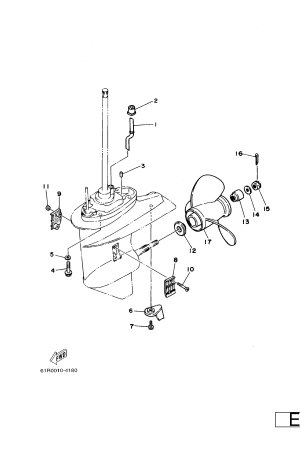 Diagram for LOWER CASING. DRIVE 2