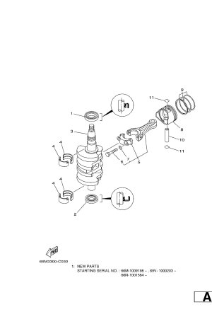 Diagram for CRANKSHAFT & PISTON