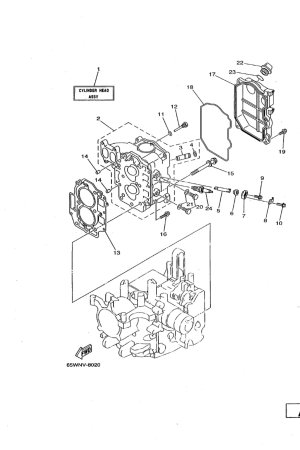 Diagram for CYLINDER. CRANKCASE 2