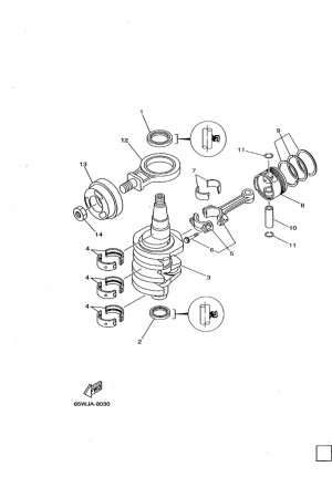 Diagram for CRANKSHAFT. PISTON