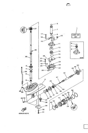 Diagram for LOWER CASING. DRIVE 1