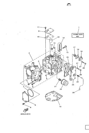 Diagram for CYLINDER. CRANKCASE 1