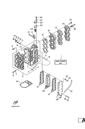 Diagram for CYLINDER. CRANKCASE