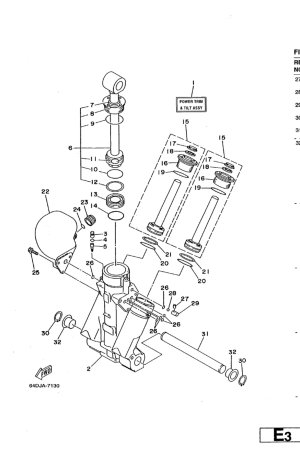 Diagram for POWER TRIM & TILT ASSY 1