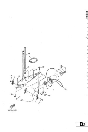 Diagram for LOWER CASING. DRIVE 2