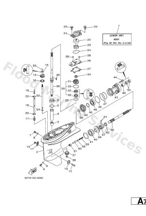 Diagram for LOWER CASING. DRIVE 1