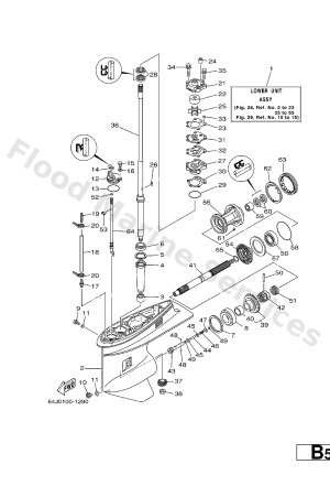 Diagram for LOWER CASING. DRIVE 3