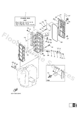 Diagram for CYLINDER. CRANKCASE 2