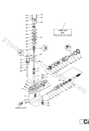 Diagram for LOWER CASING. DRIVE 2