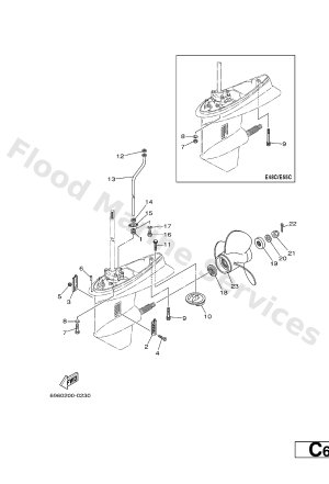 Diagram for LOWER CASING. DRIVE 3
