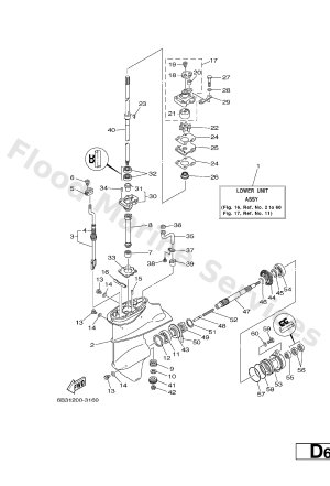 Diagram for LOWER CASING. DRIVE 1