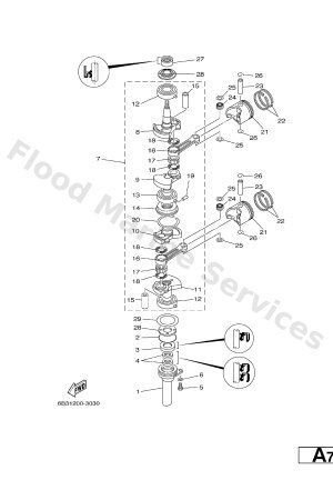 Diagram for CRANKSHAFT. PISTON