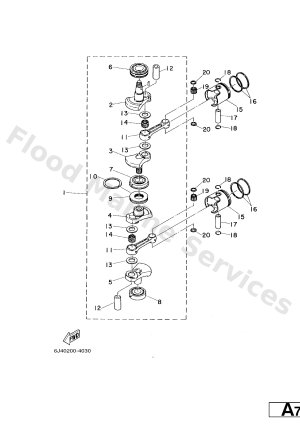 Diagram for CRANKSHAFT. PISTON