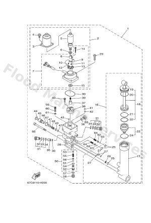 Diagram for POWER TRIM & TILT ASSY