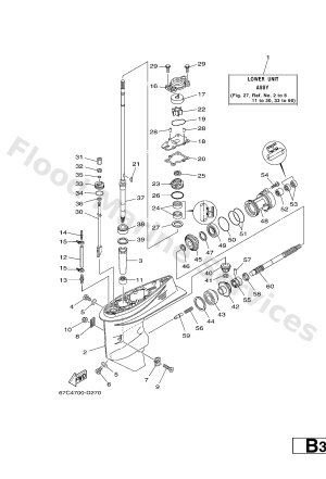 Diagram for LOWER CASING & DRIVE 1