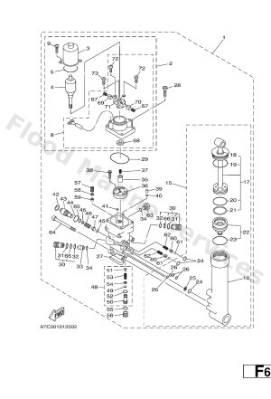 Diagram for POWER TRIM & TILT ASSY