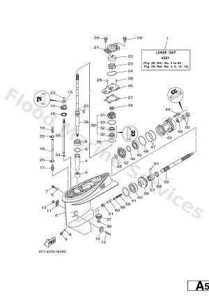 Diagram for LOWER CASING & DRIVE 1