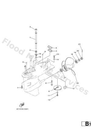 Diagram for LOWER CASING & DRIVE 2