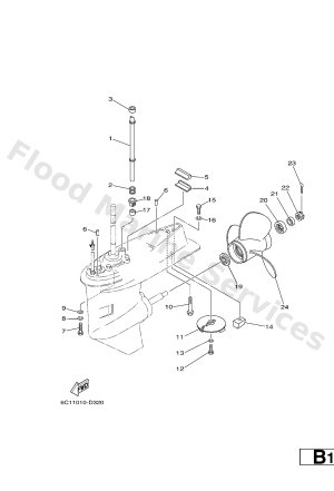Diagram for LOWER CASING & DRIVE 2