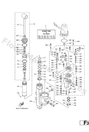 Diagram for POWER TRIM & TILT ASSY 1