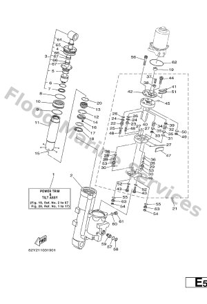 Diagram for POWER TRIM & TILT ASSY 1