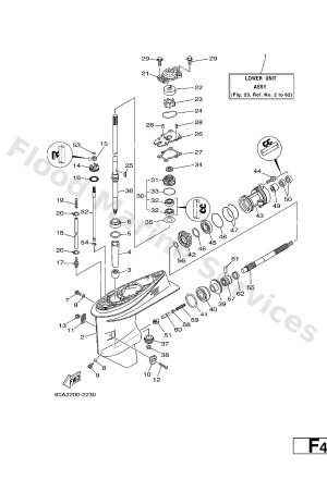 Diagram for LOWER CASING. DRIVE 1