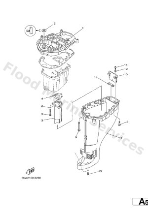 Diagram for UPPER CASING