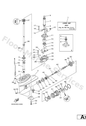 Diagram for LOWER CASING. DRIVE 1
