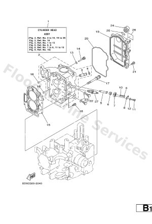 Diagram for CYLINDER. CRANKCASE 2
