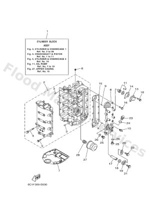 Diagram for CYLINDER & CRANKCASE 1