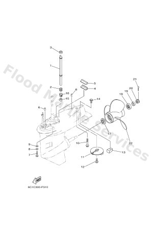 Diagram for LOWER CASING & DRIVE 2