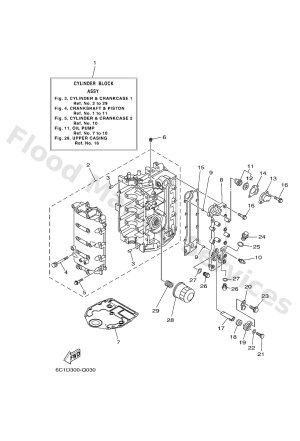 Diagram for CYLINDER & CRANKCASE 1