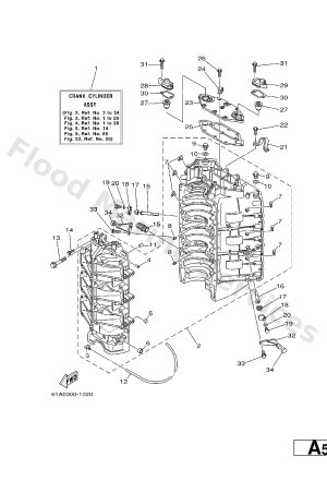 Diagram for CYLINDER. CRANKCASE 1