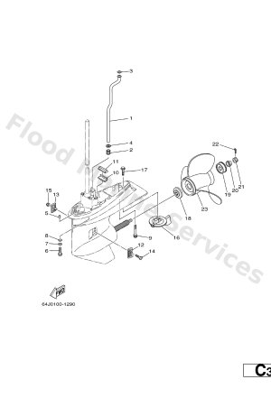 Diagram for LOWER CASING. DRIVE 4