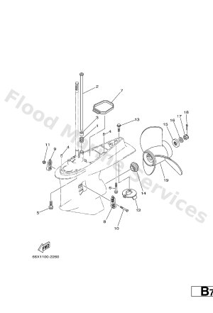 Diagram for LOWER CASING. DRIVE 2
