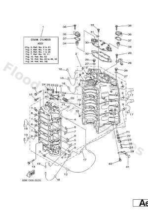 Diagram for CYLINDER. CRANKCASE 1