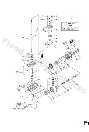 Diagram for LOWER CASING. DRIVE 1