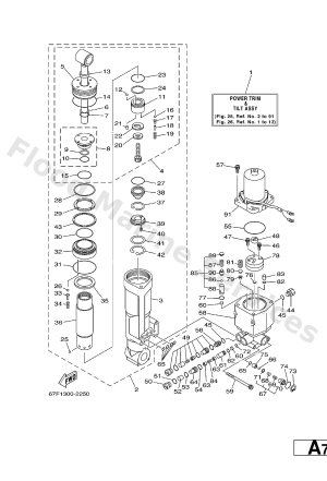 Diagram for POWER TRIM & TILT ASSY 1