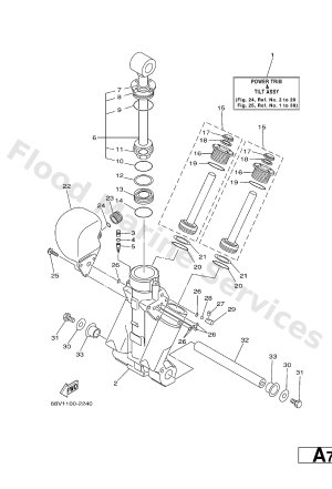 Diagram for POWER TRIM & TILT ASSY 1