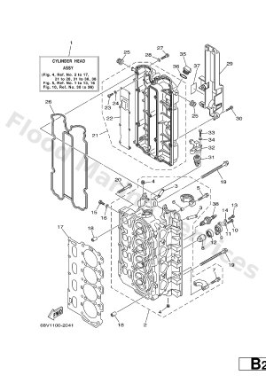 Diagram for CYLINDER. CRANKCASE 2