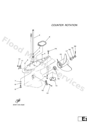 Diagram for LOWER CASING. DRIVE 4