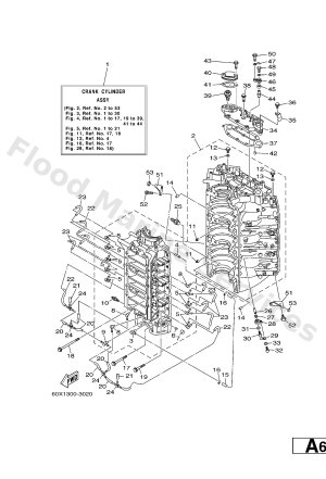 Diagram for CYLINDER. CRANKCASE 1