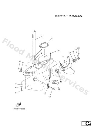Diagram for LOWER CASING. DRIVE 4