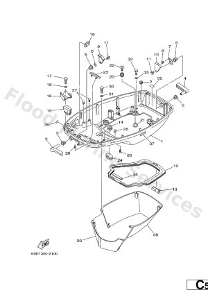 Diagram for BOTTOM COWLING
